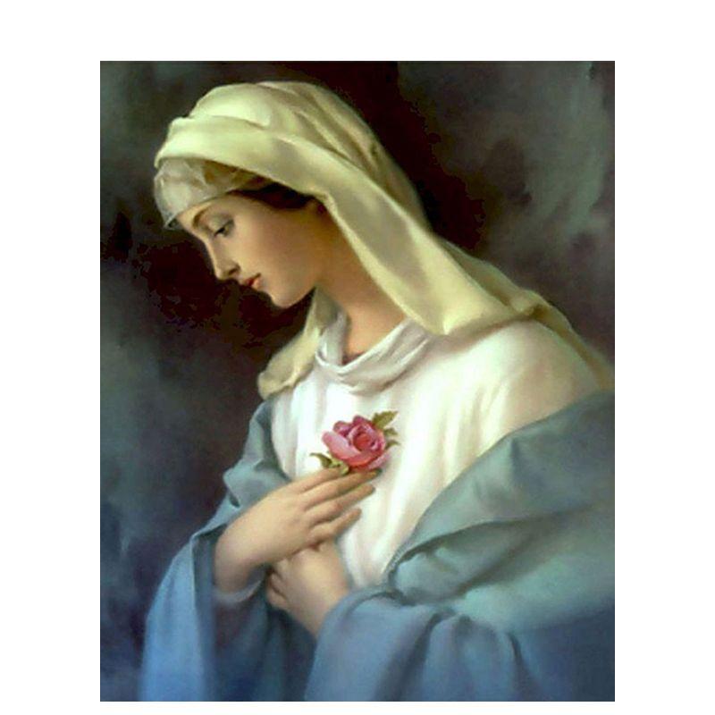 Diamond Embroidery Virgin Diy Diamond Painting Cross Stitch Diamond Mosaic Religion Figure Picture Of Rhinestone
