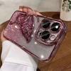 Electroplating Dream Butterfly Quicksand IPhone 16 Mobile Case Gradient Glitter Powder Applicable To Apple 15 ProMax Protective Case for Women
