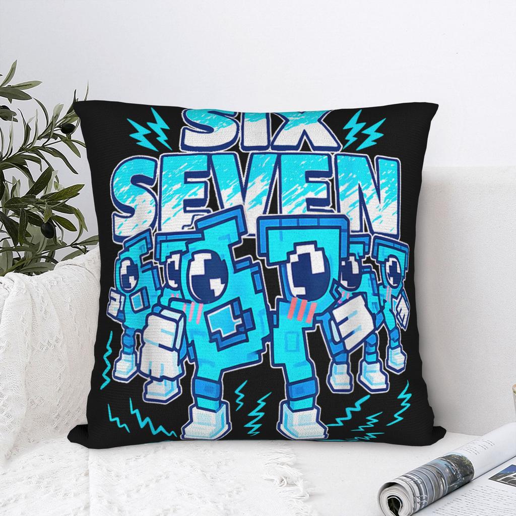 Pillow Cover 67 Meme Six Seven 6 7 Italian Brainrot Morden Pillow Case For Living Room Chair Pillowcases