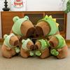 Dinosaur Hat Frog Capybara Plush Toy Animal Stuffed Doll Decoration Gift Kids