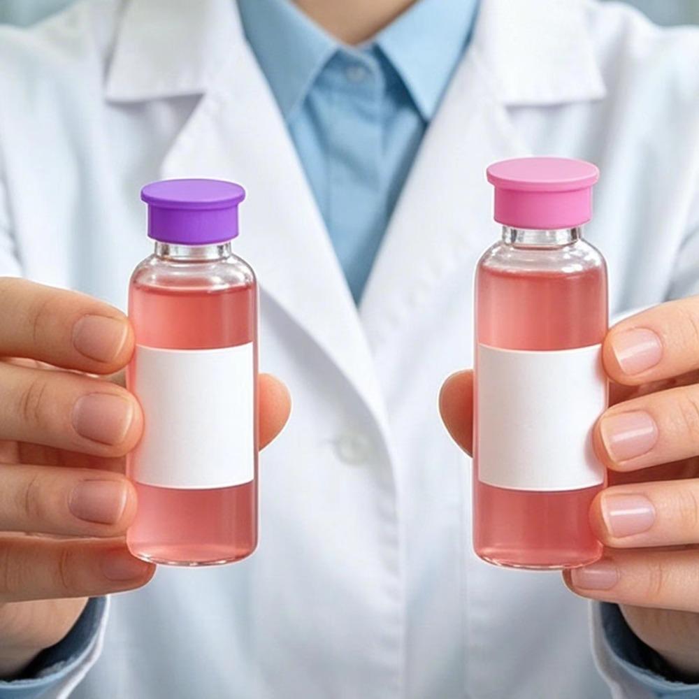 6/12Pcs Evaporation Proof Glass Vial Caps Leak Proof Peptide Vial Caps  Lab Research
