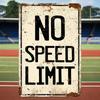 Vintage Metal Sign Speed Limit Poster Bar Wall Decor