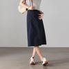 SOFSIL Women's Textured High-Waist Slit Midi Skirt
