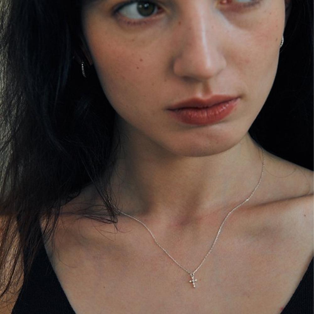 Verte [925 Silver] Aube Dew Necklace   Un.silver.202