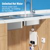 Tankless Water Heater, 3500W Electric Water Heater with LED Touchscreen and Shower Kit, Compact Digital Temperature