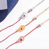 S925 Sterling Silver Dog Pig Charm Bracelet Red String Adjustable Chain Jewelry for Women Pet Lover Gift Cute Animal Bracelets