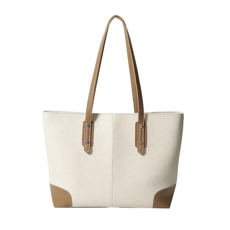 

Повседневная простая женская сумка через плечо, высококачественная многофункциональная стильная сумка из мягкой нежной кожи белый