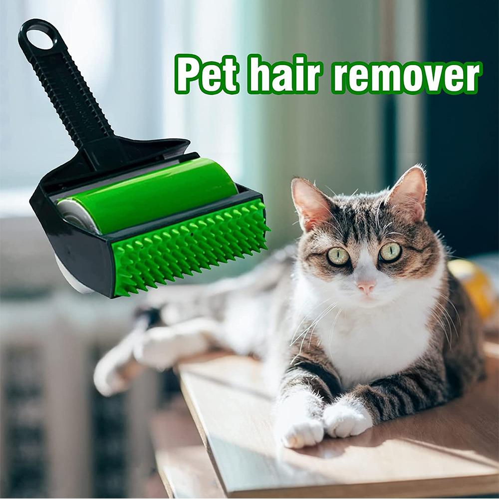 2 Pcs Reusable Washable Stick It Roller for Pet Hairs, Clothes, and Car Seats