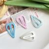 Dopamine Fine Flash Korean Style Cute Children's Heart Sweet BB Clip Forehead Bangs Hair Clip Girl Colorful Hair Accessories