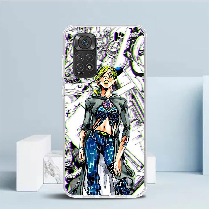 JoJo Bizarre Adventure Jolyne Cujoh Phone Case For Xiaomi Redmi Note 15 14 14S 13 12S 12 Pro Plus 11S 11 11T 11E 10S 10 + Soft T