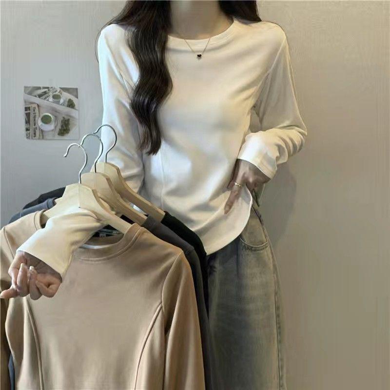 

Women s Slim Fit Winter Base Layer: Round Neck Warm Long Sleeve Top with Straight Shoulder Design 3XL 130-145 lbs