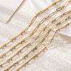 1Meter 4x14mm Stainless Steel Chain No Fade Cable Chains for Necklace Bracelet Anklet DIY Jewelry Making Component