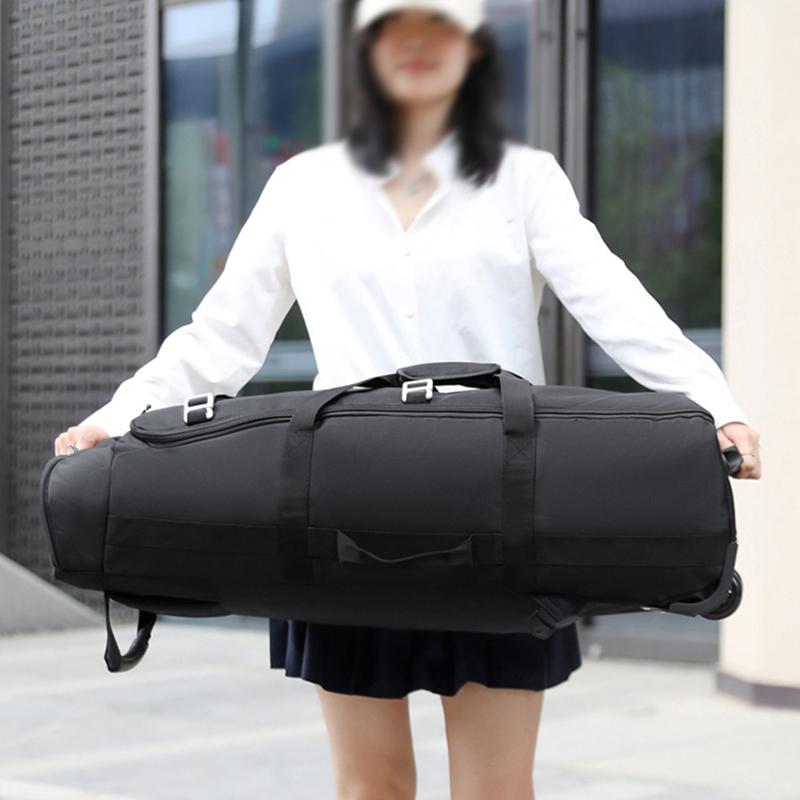 Portable Travel Bag, Tug Bag, Travel Outdoor Wheel Bag, Duffel Bag, Clothes Storage Bag, Large Shoulders Backpack