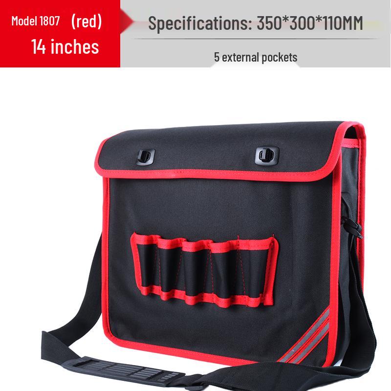 Durable Canvas Electrician Tool Bag - Multifunctional, Thickened Hardware Storage