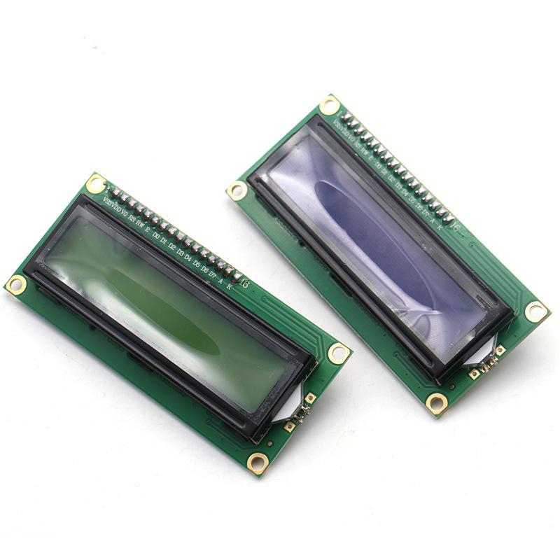Blue-Yellow-Green I2C 1602 LCD Display Module with Rear Connector
