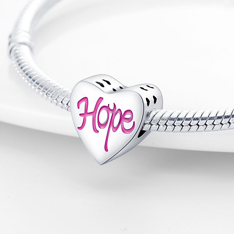 New In Copper-Plated Love Heart Series Beaded Fit 3Mm Snake Bone Bracelet Diy Beads Women Jewelry Birthday Gift