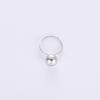 Earrings High Quality Version Silver Grey White Pearl Ring S925 Sterling Silver Wind Opening Ring Women