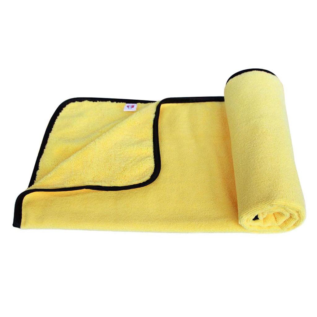 Large Size Microfiber auto cleaning Towel Cloth Multifunctional Wash Washing Drying Cloths 92*56cm жёлтый