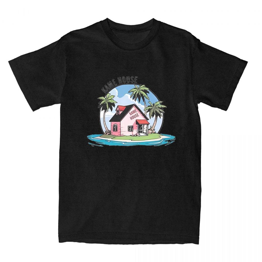 Turtle Island Kame House Anime Fans Gift T Shirt Merch for Men Women Pure Cotton Leisure Tees Short Sleeve Clothes All Seasons