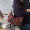 Embroidery Bohemian Shoulder Bag Large Capacity Weave Folk Messenger Bag  Outdoor
