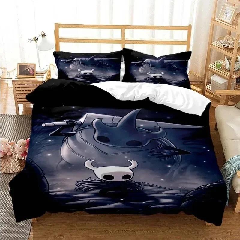 Nuovo Hollow Knight Moda Stampa Digitale 3D Set Biancheria da Letto Copripiumino Piumino Letto Singolo Piazza e Mezza Matrimoniale Queen Giovane Ragazza Ragazzi Regalo