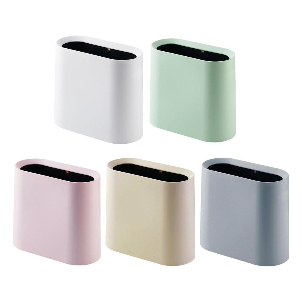 Slim Trash Can Garbage Can Washable Multipurpose Modern Easy to Clean Waste Bin for Office Bedroom Home Living Room Kitchen