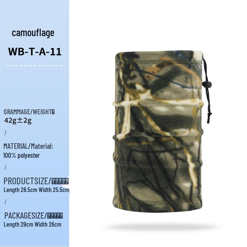 Зимний флисовый ветрозащитный бафф: Теплый, Утолщенный и Многофункциональный для Велоспорта и Лыж One Size