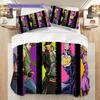 Urban Power Motion Three-piece set (1 * duvet cover + 2 * pillowcase, without core) 2D Flat Christmas birthday gift Duvet cover and pillowcase