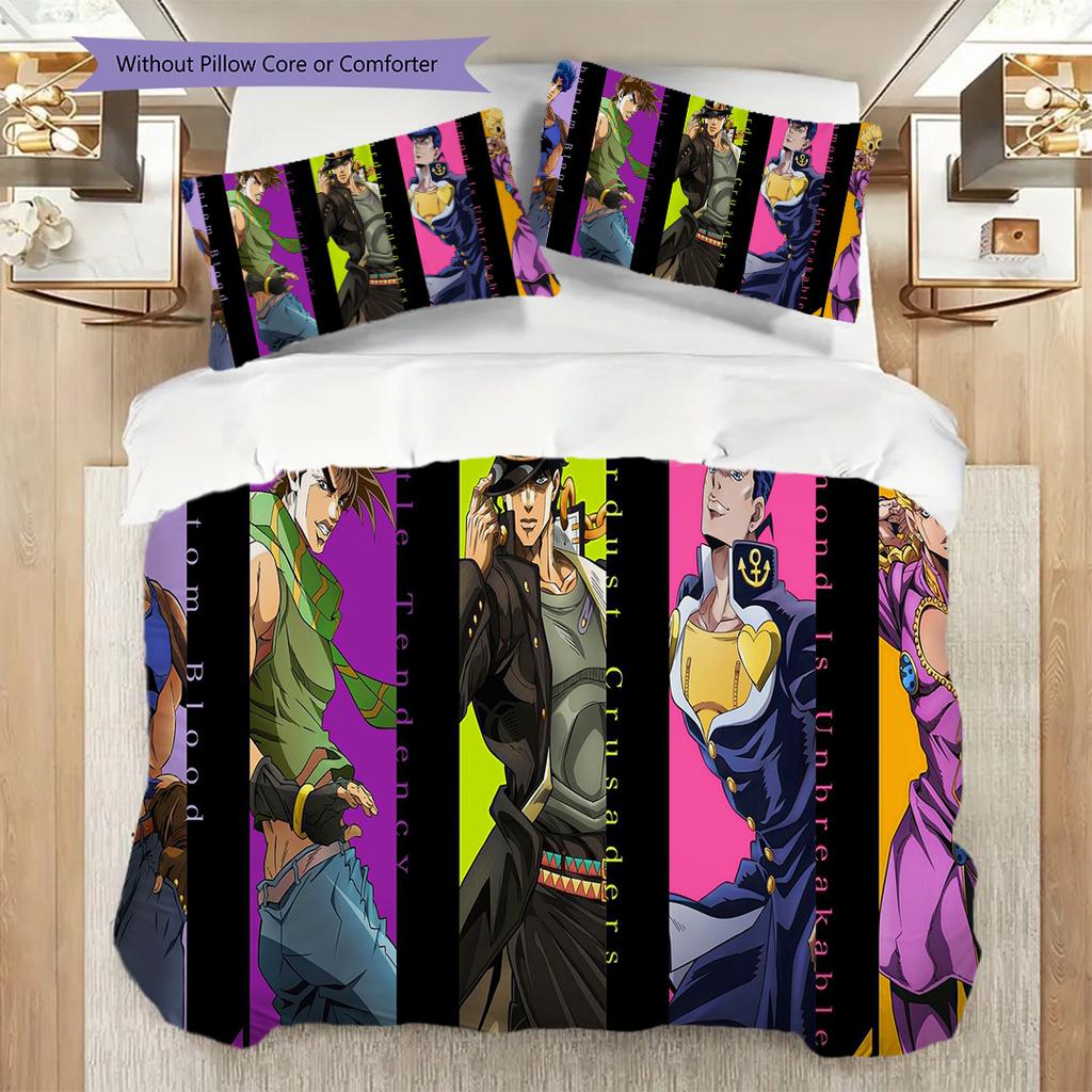 Urban Power Motion Three-piece set (1 * duvet cover + 2 * pillowcase, without core) 2D Flat Christmas birthday gift Duvet cover and pillowcase