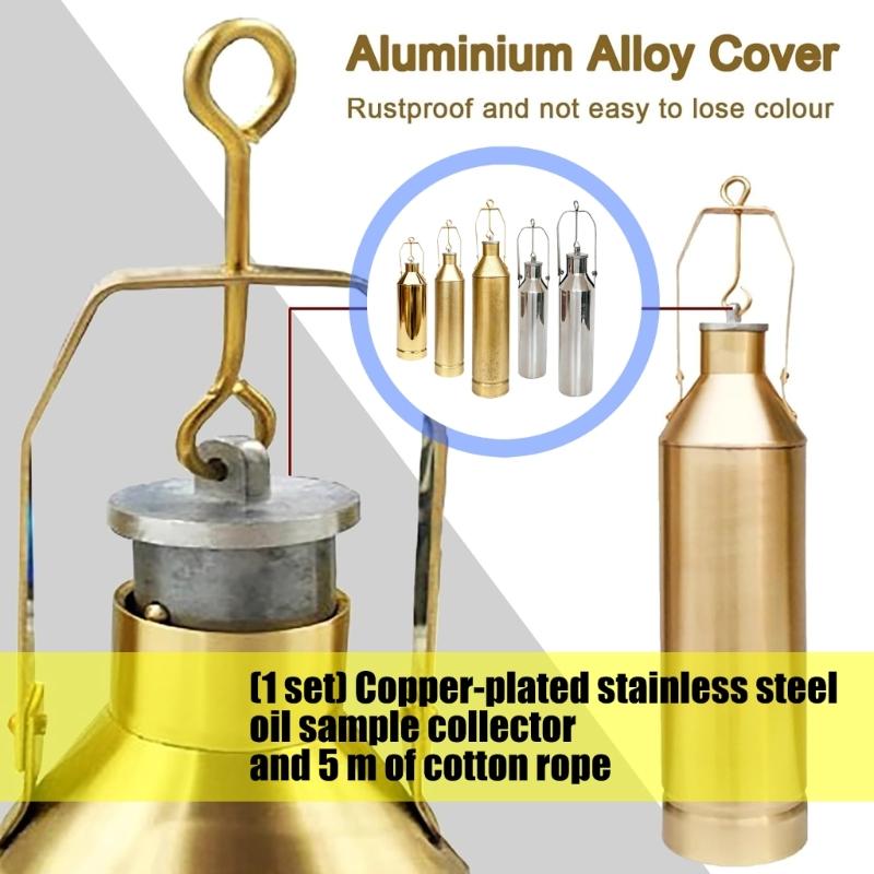 Oil Sampling Device Features Leak Resistant Design Copper Stainless Steel for Industrial Applications Various Sectors