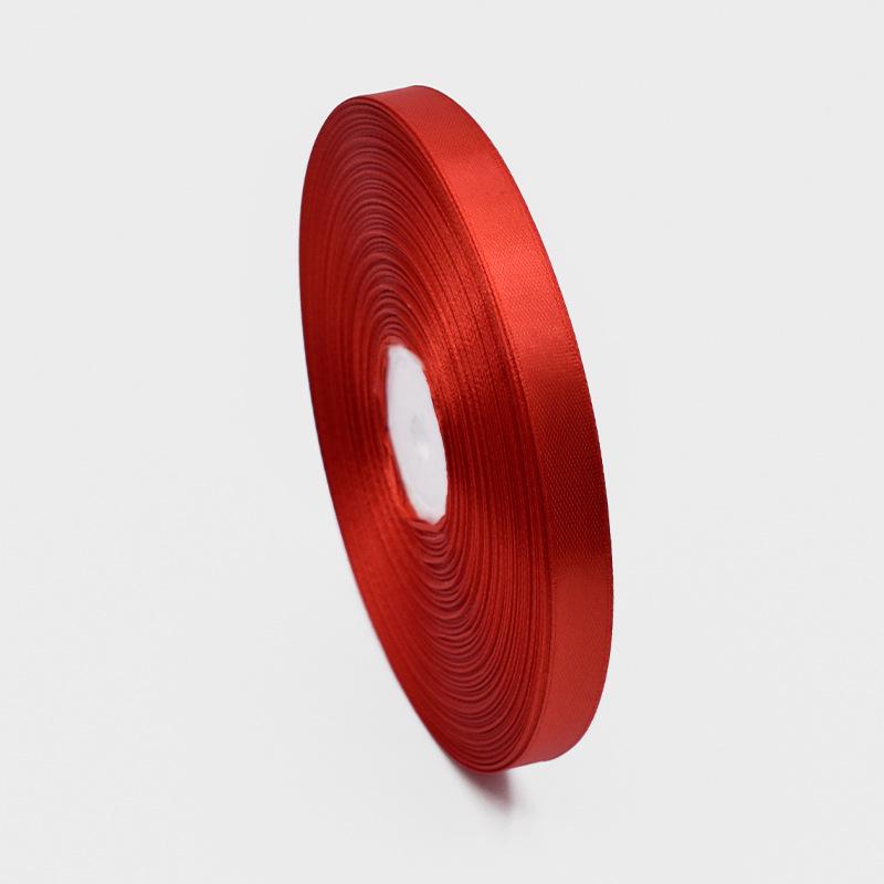 Festive Red Ribbon Set: Streamer, Wedding Decor, Blessing Card & Flower Cake Satin Ribbon