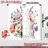 2pcs   2D FLAT PRINTING Curtains (Without Rod) Blooming Harmony Chic Curtain Cloth Versatile 100% Polyester Curtains All Seasons