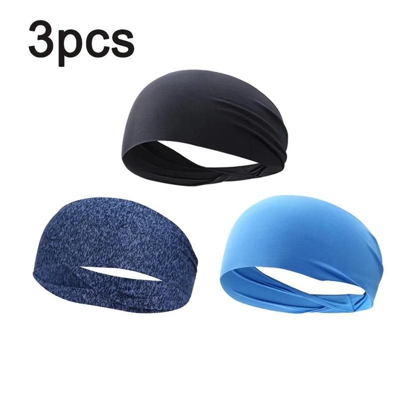 1/3/4/5pcs Elastic Sports Headbands Sweat Absorption Headdress Quick Dry Workout Headband Anti-slip Breathable Sweatbands