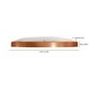 Analog Wall Clock with Sub-Second Dial (12 Inch) (Rosegold, with HD Clear Curved Glass)(Silent Sweep Movement Technology)(Fleet Street in Rose)