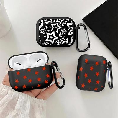 Airpods 2 3 1 Pro3 4 Pro2 Pro Kulaklık Kılıfları İçin Tam Kaplama Yıldız Desenli Kılıf