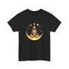 Unisex Shirt Cotton Oversize Large Size Celestial Meditation Tee, Unisex Heavy Cotton T-Shirt, Boho Astrology