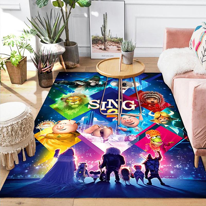 Sing Rug Floor Mat for Living Room or Bedroom Soft and Comfortable Carpet a Gift for Birthday and Holiday.SFF0917135