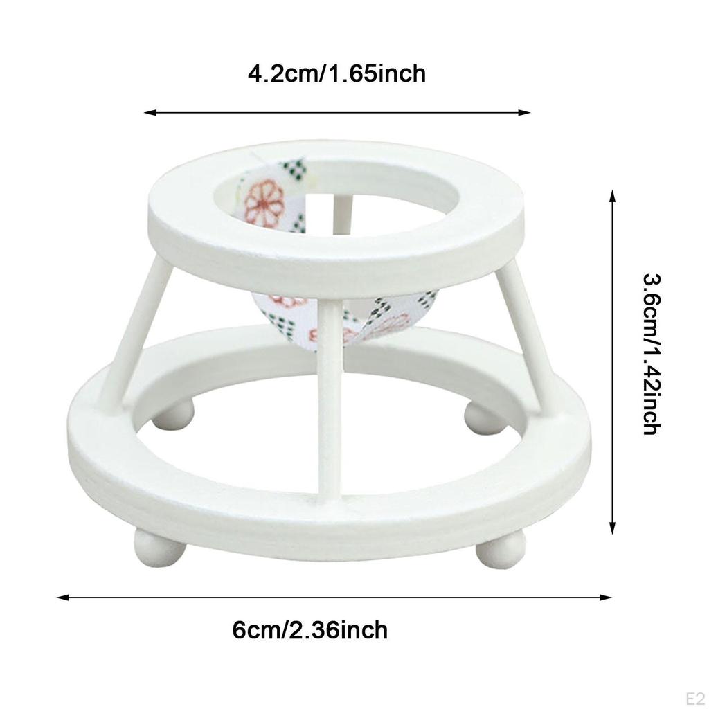 1/12 Dolls House Doll Walkers Mini Stroller Prop Adornment Micro Scene Baby Room for