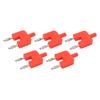 5Pcs Dual Banana Plug Double Row 1 Female To 2 Male Strong Connectivity Good Conductivity Banana