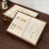 Retro Jewelry Box Walnut Wood Display Jewelry Holder Stackable Grain Jewelry Tray  Boutique