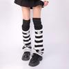 Polainas Punk para Mulheres Fofas Estrela Tricotadas Flare Longas para Botas com Meias Acima do Joelho Conjunto Roupa de Inverno Outono