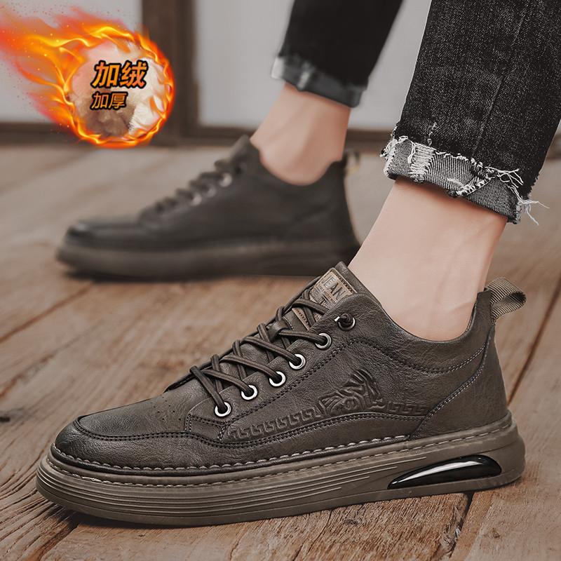 

Британская мужская обувь Инструментальная Весна и Осень Новая Мартин Износостойкая Уличная Повседневная Деловая Обувь из Мягкой Кожи 44