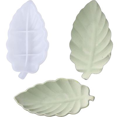 Reusable Leaf-Shaped Silicone Mold Resin Tray Jewelry Making DIY Crafting Tool for Epoxy Art Home Decor Jewelry Storage