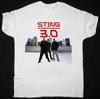 NEU The Sting 30 Tour 2025 Kurzarm Weiß Alle Größen T-Shirt AC3004