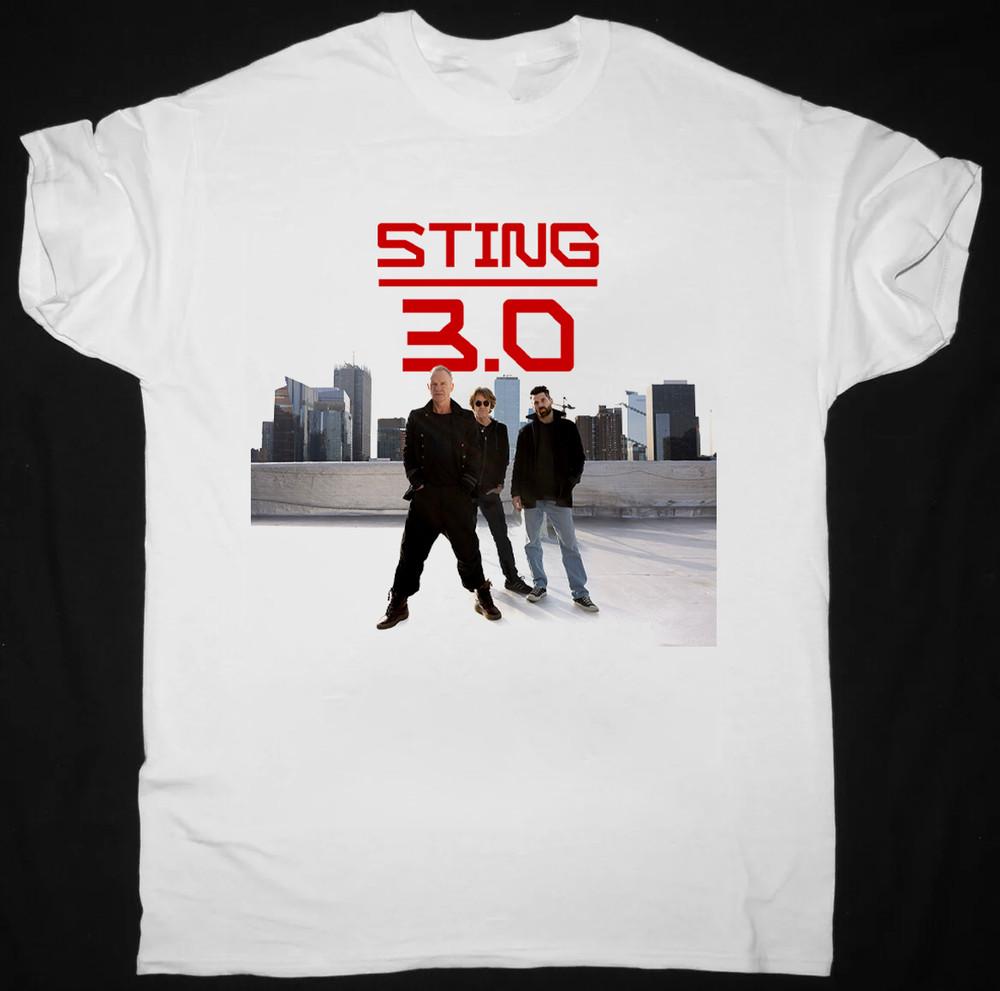 NEU The Sting 30 Tour 2025 Kurzarm Weiß Alle Größen T-Shirt AC3004