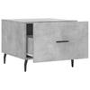  Coffee Tables, 2 Pcs, Concrete Grey, 50x50x40 Cm