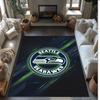 Tappeto in Velluto Cristallo Seattle Seahawks Morbido Anti?Tappetino Antiscivolo Comodo per Casa Soggiorno Camera da Letto Tappeto Decorativo