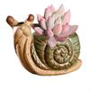 Pot de Fleur Céramique Plante Grasse Pot Escargot Pot à Fleurs Ornement pour Plantes Grasses Cactus Contenant pour Maison Balcon B03E