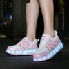 Kids Sneakers Led Light Shoes Children's Boys Girls USB Charging Glowing Sport Wheels Outdoor Parkour Roller Skate Shoes