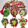 The Funny Christmas Burlap Wreath Door Creative Christmas Decorations